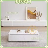 ราคา NINGLI ตู้วางทีวีตั้งพื้นไม้เนื้อแข็ง โต๊ะกาแฟห้องนั่งเล่นบ้าน (56906993823)