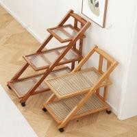 ราคา ชั้นวางของ ชั้นวางของหลายชั้น รถเข็นขายอาหารว่าง ของใช้เบ็ดเตล็ดในห้องนั่งเล่น โต๊ะข้างเคลื่อนที่ โต๊ะเก็บของพับได้ (55552037605)