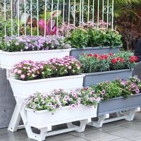 ราคา กระถางปลูกผัก 3 ชั้น ชั้นวางดอกไม้ กระถางดอกไม้ กล่องปลูกผักบนระเบียง กระถางดอกไม้ กระถางดอกไม้ (51052015156)