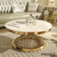 ราคา พรีออเดอร์ 30 45 วัน Proma โต๊ะกลางโซฟาหินอ่อนหรูหรา ทรงกลม ขาสแตนเลสบิดเกลียว (48903686048)