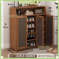 ราคา NINGLI ตลาดมือสอง ชั้นวางรองเท้าในบ้านสำหรับทางเข้าบ้าน จัดเก็บหลายชั้นกันฝุ่น (47503034565)