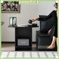 ราคา NINGLI ชั้นวางของข้างโซฟา โต๊ะกาแฟ ชั้นวางของข้างเตียง ชั้นวางของหลายชั้น สองด้าน (41228617555)