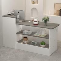 ราคา โต๊ะเคาน์เตอร์ต้อนรับแคชเชียร์ 120 ซม 160 ซม เคาน์เตอร์บาร์ โต๊ะไม้ เคาน์เตอร์แคชเชียร์แผนกต้อนรับร้านเสริมสวย (44502031011)