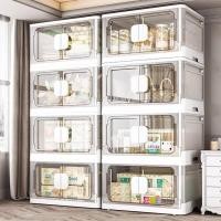 ราคา CONY กล่องเก็บของ กล่องใส่เสื้อผ้า ขนาด 120 ลิตร ประหยัดพื้นที่จัดเก็บ พับเก็บได้ กล่องพลาสติกมีล้อ (25641858026)