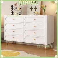 ราคา NINGLI ตู้ไม้เนื้อแข็งสีขาว ชั้นวางของลิ้นชัก พื้นที่หลายชั้นขนาดใหญ่ (45906985249)
