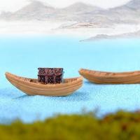 ราคา เรือประมง เรือประดับตกแต่งสวนบอนไซ 2 ชิ้น ชุด (26333916437)