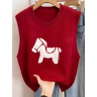 ราคา เสื้อกันหนาวสำหรับฤดูหนาว แบบ tank top ทรงหลวม (46654376566)