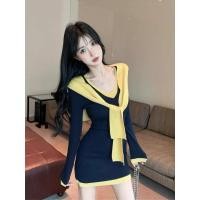 ราคา ชุดถักแบบทหาร ลายสไตล์วิชาการ กางเกงและเสื้อกันหนาว สำหรับฤดูใบไม้ผลิ (56504858240)