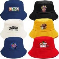 ราคา Marvel Bucket Hat Iron Man Childrens Hat Summer Wear Cartoon Fishing Hat Travel Beach Sunscreen Hat (27437795695)