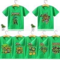 ราคา เสื้อยืดแขนสั้น ผ้าฝ้าย พิมพ์ลายการ์ตูนนินจาเต่า แฟชั่นฤดูร้อน สําหรับเด็กวัยรุ่น (25062135553)
