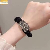 ราคา ยางรัดผมแบบยืดหยุ่น SANDIEYANAU กับสายคริสตัล สร้างสไตล์เกาหลี trend สำหรับหางม้าและเครื่องประดับผม (57206554260)