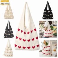 ราคา กระเป๋าถักโครเชต์ SANDIEYAGENAU ลายหัวใจ Bohemian สำหรับวันหยุดและชายหาด (45756557715)