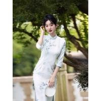 ราคา ชุดเชิ้ตซามาะลายหวาน สไตล์ยาวแขนเสื้อลายพิมพ์ผ้าไหมคุณภาพสูง สำหรับฤดูใบไม้ผลิปี 2026 (51755811404)