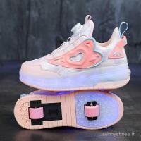 ราคา Heelys รองเท้าปุ่มล้อคู่ Roller Skates 2024 ฤดูใบไม้ผลิใหม่กีฬาสีสันสดใส Girls S IJ8E (26944427876)