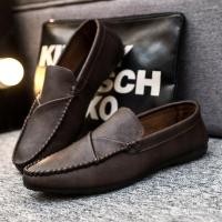ราคา แฟชั่นผู้ชาย Loafer หนังเรือขับรถรองเท้า Slip บนรองเท้าผู้ชาย 4BUU (48955630220)