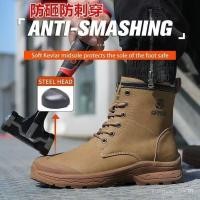 ราคา มาใหม่ล่าสุดความปลอดภัย Steel Toe Cap Heavy Duty รองเท้าทํางาน High Top รองเท้าสําหรับชาย LOJ2 (45156494137)