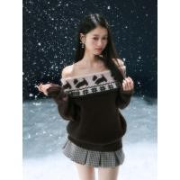ราคา preorder Weekend hub เสื้อแขนยาวไหมพรมปาดไหล่สีน้ำตาล ชมพู คิ้วสุดๆ ตัวผ้าจะเผ็นน้ำตาลผสมๆกลิตเตอร์ด้วย น่ารักมากก (56003252525)