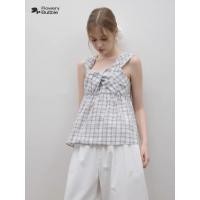 ราคา preorder Flowery Bubble เสื้อสายเดี่ยว ลากสก๊อตสีพาสเทล มีความทวิสด้านหน้า สุดจะน่ารัก (42323059008)