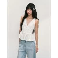 ราคา preorder Weekend hub เสื้อกล้ามกระดุมหน้ามีลูกไม้เล็กๆๆน่ารัก ด้านหลังเป็นสายไขว้ (29592476037)