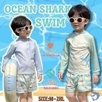 ราคา BABY BEACH ชุดว่ายน้ำเด็กชาย ชุดแขนยาวกางเกงขาสั้น ใส่เล่นน้ำ มีไซส์ M 2XL ลวดลายน่ารักส่งจากไทย Y383 (52857394135)