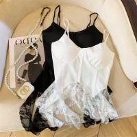 ราคา KULIMULA ท็อปส์สายเดี่ยวลูกไม้ ทรงคอร์เซ็ต ผ้านุ่มสบาย มีฟองน้ำในตัว สีขาว ดำ ไซส์เดียว เหมาะใส่ในทุกโอกาส GN293 (42679454829)