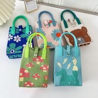 ราคา พร้อมส่งจากไทยกระเป๋าถือ ผ้าไหมพรมถักขนาดเล็ก แบบพกพาพร้อมสายสะพาย ลายน่ารักมาก (23853375363)