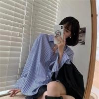 ราคา เสื้อเชิ้ตผู้หญิง เสื้อใส่ทำงาน เสื้อเชิ้ตแขนยาวลายทาง เสื้อใส่ทำงาน ใส่ไปเที่ยว ใส่สบาย แมทช์ง่ายได้ทุกลุค (29434573729)