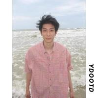 ราคา ขายร้อน Fxzz Boys Unique เสื้อ cleanfit สีชมพูทอลายสก๊อต Seersucker Cross York เสื้อแขนสั้นแจ็คเก็ต Street Wear วันหยุดเสื้อผู้ชายผู้หญิง (56007092370)