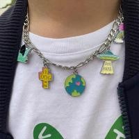 ราคา สร้อยคอผู้ชาย สร้อยคอโซ่เหล็กไทเทเนียม ลายการ์ตูน สไตล์ฮิปฮอป สําหรับผู้ชาย (23153939595)