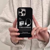 ราคา หูฟังอเมริกันเพลงเหมาะสําหรับ iPhone 15plus 13ProMax 16ProMax XR 7 8plus 16Pro 15ProMax XSMAX 14ProMax 13Pro 15Pro XS 11 12ProMax เคสโทรศัพท์ยางนุ่มกันกระแทก (41310850544)