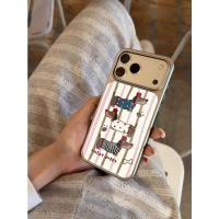 ราคา เหมาะสําหรับ iPhone Silver โทรศัพท์มือถือป้องกันกรณี 16ProMax 13 14ProMax 11 12ProMax 16Pro 15 17ProMax 12Pro 16plus 15ProMax 17Pro ลาย Polka Dot Dachshund ยางนุ่ม 2 ใน 1 (42278302860)