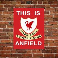 ราคา This Is AnfieldLiverpoolFC Fans Wall Art โปสเตอร์ป้ายผนังโลหะ Retro Bar Decor Home Decor (42356805248)