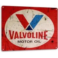 ราคา Tin SIGN Valvoline มอเตอร์น้ํามันสีแดง เหรียญตกแต่ง Wall Art แก๊สโรงรถ Shop Bar 20 30 ซม (28927983370)