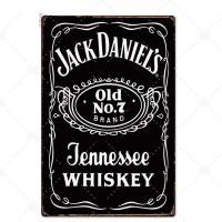 ราคา ดีบุกป้ายโลหะวินเทจวิสกี้ของ Jack Daniel สําหรับตกแต่งผนัง (26524197816)