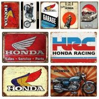 ราคา ป้ายโลหะดีบุก ลาย Honda สไตล์วินเทจ เรโทร สําหรับตกแต่งผนังบ้าน บาร์ (22045900370)