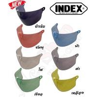 ราคา ลูกค้าใหม่ลดทันที 100 ชิวหน้าหมวกกันน็อคครึ่งใบ INDEX LADY 6 สี (5618786123)