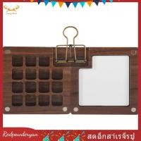 ราคา Redpowderyan th พาเลทสีน้ําแบบพกพา พาเลทสมุดสเก็ตช์ 15 สี กล่องพาเลทไม้ พาเลทสีสําหรับเดินทาง สีไม่ทับ (55505899617)