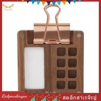ราคา Redpowderyan th กล่องพาเลทสีไม้แบบพกพา 8 Grid พร้อมคลิป A สีสีสีไม่สม่ําเสมอ (52707072106)