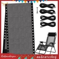 ราคา Redpowderyan th เก้าอี้เปลี่ยนผ้าตาข่าย 4 สายบันจี้จัมเลานจ์เก้าอี้ผ้าชุดซ่อมผู้เอนกายกลางแจ้งสําหรับลานสนามหญ้าสระว่ายน้ําสีดํา (51601224862)