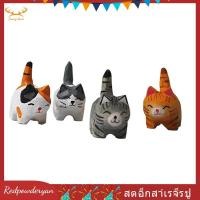 ราคา Redpowderyan th รูปปั้นประติมากรรม แมวสีส้ม รูปปั้น แฮนด์เมด ลูกแมวไม้ งานแกะสลักศิลปะ (40179348878)