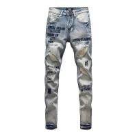 ราคา TIANLESIWEI AMIRI Jeans High Street ปักกางเกงเดนิมสุดหรูสําหรับผู้ชาย (42003165643)