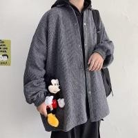 ราคา เสื้อเชิ้ตทรงหลวมลายทางวินเทจ สำหรับฤดูใบไม้ร่วง (57702801236)