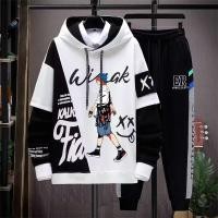 ราคา ชุดสเวตเตอร์มีฮู้ดสไตล์วัยรุ่นเทรนด์ใหม่ (57402801166)