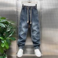 ราคา กางเกงยีนส์ลายวัยรุ่น แบบสายรัดเอวหลวม พิเศษด้วยบันเด็ดที่ข้อเท้า (56657262561)