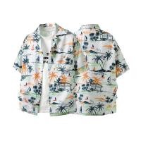 ราคา เสื้อฮาวายพิมพ์ลายเต็มตัวสำหรับทั้งผู้ชายและผู้หญิง แขนสั้น คอคิวบา (54106781310)