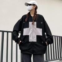 ราคา TIANLESIWEI High Street Retro Cross Patch Suede ชุดเบสบอล (53700730002)