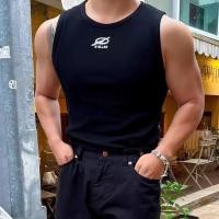 ราคา เสื้อกั๊กแขนกุดสำหรับผู้ชาย แบบยืด สลิม핏 พิมพ์แฟชั่น (52707460086)
