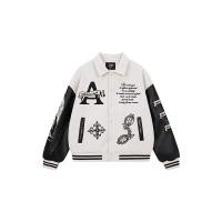 ราคา แจ๊คเก็ตแบบเรโทรสำหรับคนชอบสไตล์อเมริกัน ดีไซน์เหมือนชุดเบสบอล มีปกหนังให้ความคลาสสิคและสวมใส่ง่าย (51557484360)