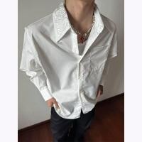 ราคา เสื้อเชิ้ตแขนยาวสไตล์อเมริกาย้อนยุค ทรงหลวม (51107449827)