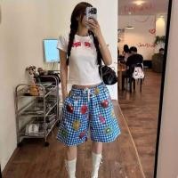 ราคา กางเกงขาสั้นพิมพ์ลายสก๊อต อินเทรนด์ สบายๆ เหมาะสำหรับทั้งชายและหญิง ใส่ได้ง่าย ๆ ในหน้าร้อนและชายหาด (49357627959)